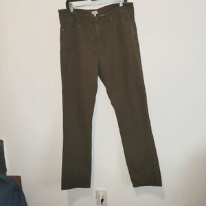 Brown Straight-Leg Pants